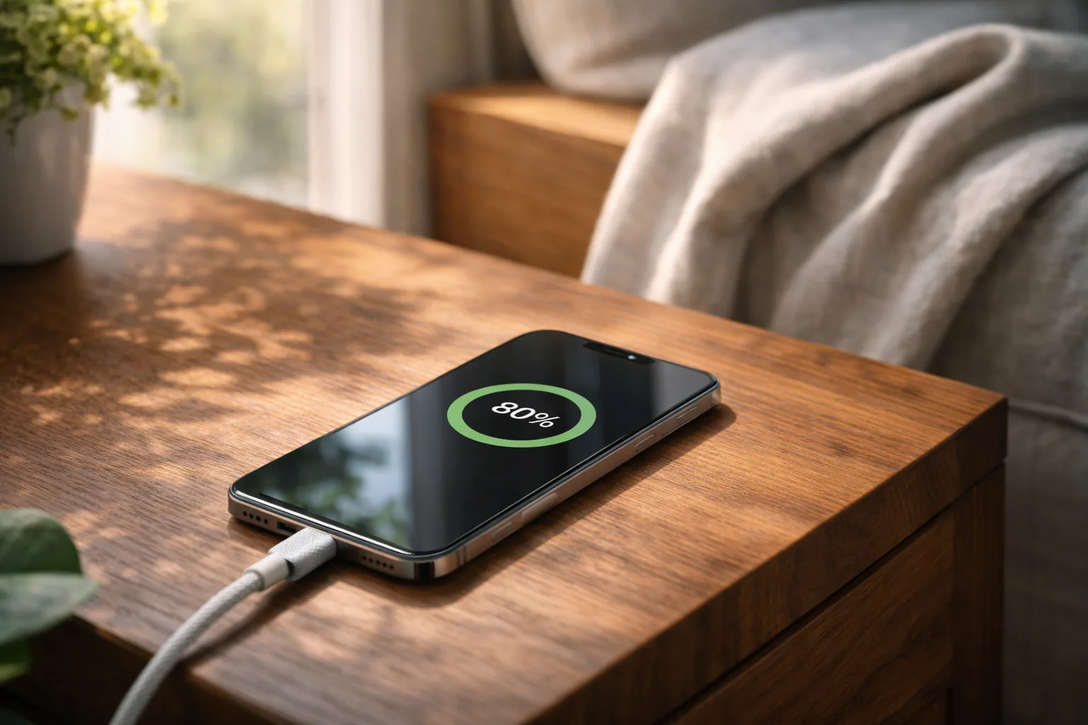 Illustration for an article about how to charge a smartphone properly and what really damages the battery