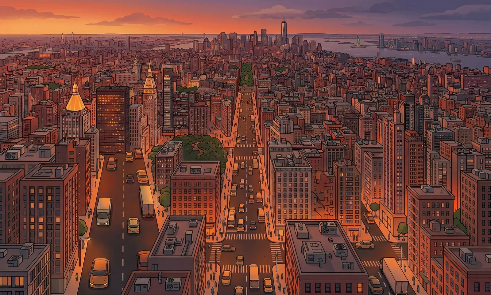 Illustration for: Why Do Cities Feel Warmer Than the Countryside